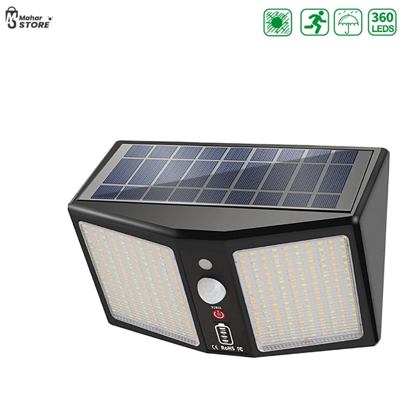 POWERFUL SOLAR LAMP WITH 6 WORKING MODES | AND REMOTE CONTROL OPERATION
