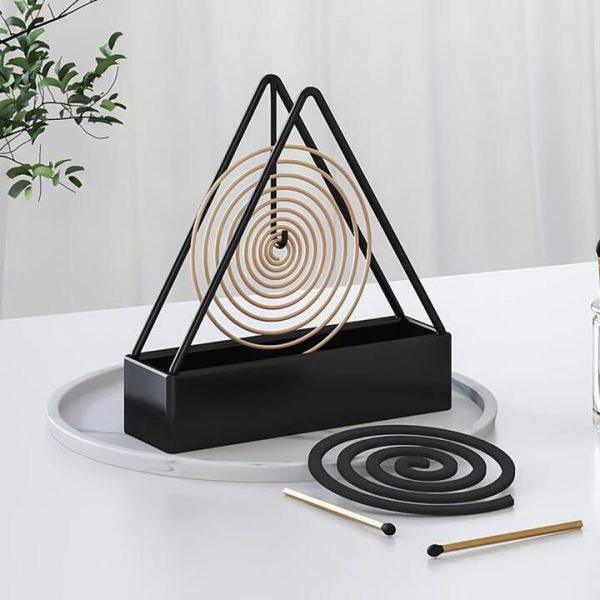 Mosquito Coil Holder Incense Burner Decorative Ornament Craft Triangle Mahar Store